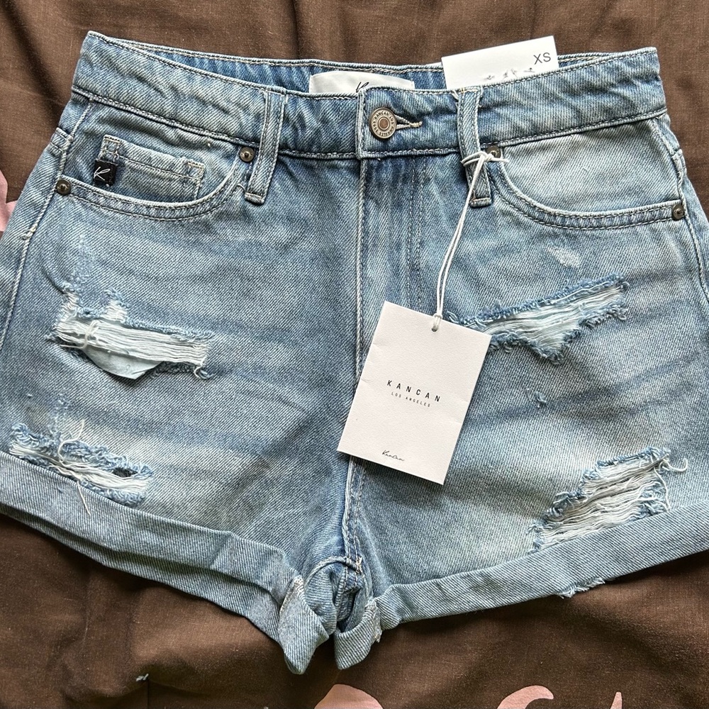 VICI Dolls High Waisted Jean Shorts XS